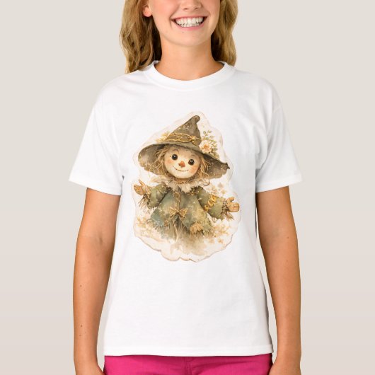 Retro Gouden Weide Kinder T-Shirt (Voorkant)