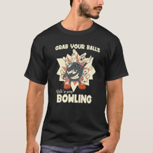 Retro Grab je ballen Bowling Alley T-shirt