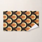 Retro Gradated Geometric Fan Pattern Bad Handdoek (Handdoek)