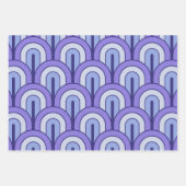 Retro Gradated Geometric Fan Pattern Inpakpapier Vel (Voorkant)