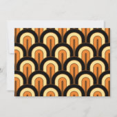 Retro Gradated Geometric Fan Pattern Kaart (Voorkant)