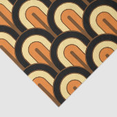 Retro Gradated Geometric Fan Pattern Tissuepapier (Detail)