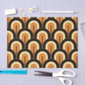 Retro Gradated Geometric Fan Pattern Tissuepapier (Craft)