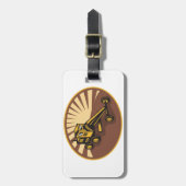 Retro Grader Bagagelabel (Voorkant verticaal)