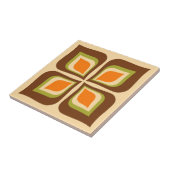 Retro Gradient Autumn Leaves patroon Tegeltje (Zijkant)