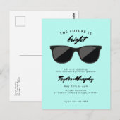 Retro Graduation Party Future is helder Briefkaart (Voorkant / Achterkant)