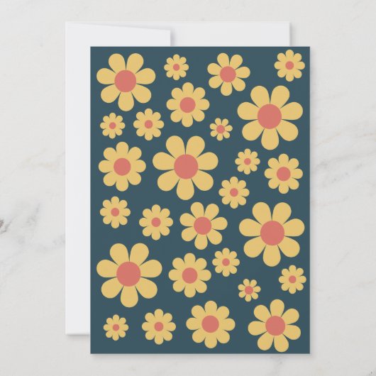 Retro  Graduation Party Kaart (Achterkant)