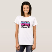 Retro Graffiti Love verovert alles T-shirt (Voorkant volledig)