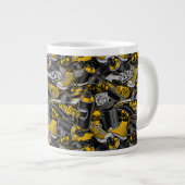 Retro Graffiti Stadspatroon Grote Koffiekop (Voorkant rechts)