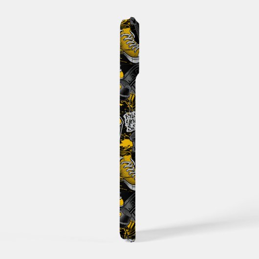 Retro Graffiti Stadspatroon iPhone 15 Case (Rechterkant)