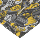 Retro Graffiti Stadspatroon Medium Tafelloper (Hoek)