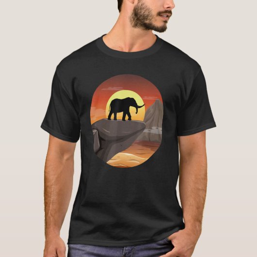 Retro Grafisch Dierendierentuin dierentuin T-shirt (Voorkant)