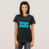 Retro Grafisch Dierendierentuin dierentuin T-shirt (Voorkant volledig)