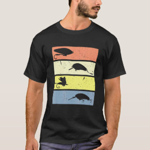 Retro Grafisch Visser Hobby Visser Vissen Hengel K T-shirt