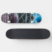 Retro grafische afbeelding van een videospel uit d skateboard (Horizontaal)