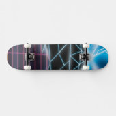Retro grafische afbeelding van een videospel uit d skateboard (Horizontaal)
