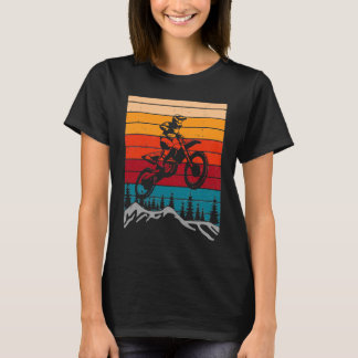 Retro Grafische Dirt Biker Motorcycle Enduro Motoc T-shirt