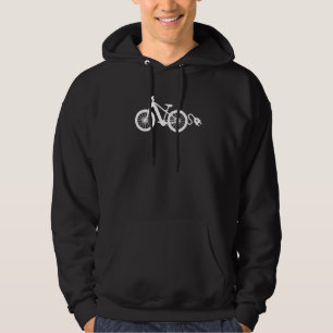 Retro grafische e-bike mountainbiken fiets e-bike hoodie
