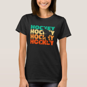 Retro Grafische Hockeyspeler Veldhockey Hockey Sto T-shirt