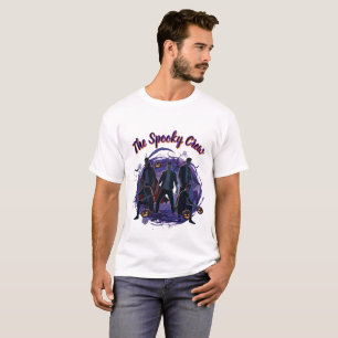 Retro Grafische Horror Groep The Spooky Crew T-Shi T-shirt
