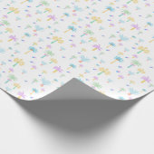 Retro Grafische Palmen  Cadeaupapier (Hoek)