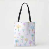 Retro Grafische Palmen Tote Bag (Voorkant)
