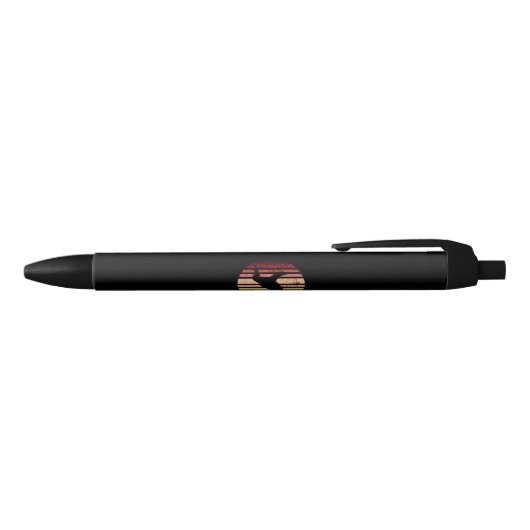 Retro Grafische Schildpad Zwarte Inkt Pen (Bovenkant)