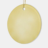Retro Grainy Beige Achtergrond Keramisch Ornament (Links)
