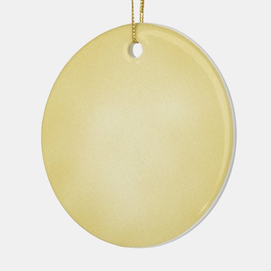 Retro Grainy Beige Achtergrond Keramisch Ornament (Links)
