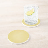 Retro Grainy Beige Achtergrond Zandsteen Onderzetter (Zijkant)