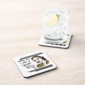 Retro Gram geschenken Drankjes Onderzetter (Rechterzijde)