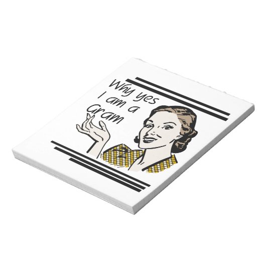 Retro Gram geschenken Notitieblok (Linkerzijde)