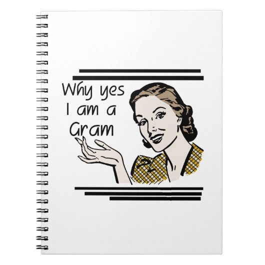 Retro Gram geschenken Notitieboek (Voorkant)