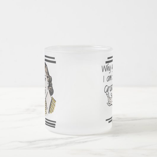 Retro Gram Tshirts en cadeaus Matglas Koffiemok (Center)