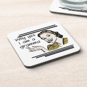 Retro Gramma Cadeaus Bier Onderzetter (Linkerzijde)