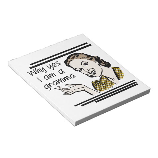 Retro Gramma Cadeaus Notitieblok (Schuin)