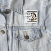 Retro Gramma T-shirts en cadeaus Vierkante Button 5,1 Cm (In situ)