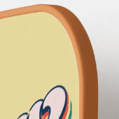 Retro Grammy Hart Gepersonaliseerd Pickleball Paddle (Links Detail)