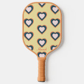 Retro Grammy Hart Gepersonaliseerd Pickleball Paddle (Achterkant)