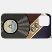 Retro Gramophone Music Vinyl Record Case-Mate iPhone Case (Achterkant (horizontaal))