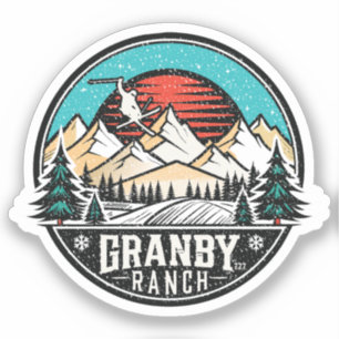 Retro Granby Ranch Ski Sticker