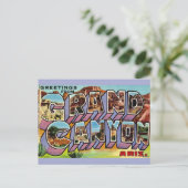 Retro Grand Canyon Ansichtkaart Briefkaart (Staand voorkant)