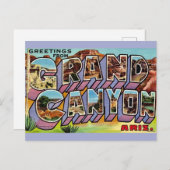 Retro Grand Canyon Ansichtkaart Briefkaart (Voorkant / Achterkant)