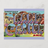 Retro Grand Canyon Ansichtkaart Briefkaart (Voorkant)