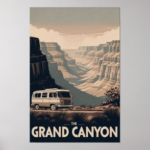 Retro Grand Canyon avontuur Poster