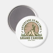 Retro Grand Canyon Hike Sunset Magneet (Voorkant / Achterkant)