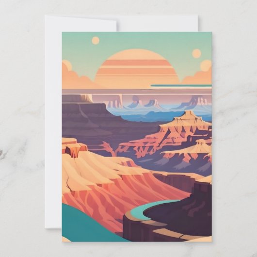 Retro - Grand Canyon Kaart (Voorkant)
