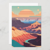 Retro - Grand Canyon Kaart (Voorkant / Achterkant)