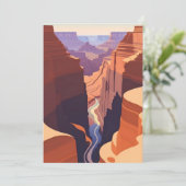Retro - Grand Canyon Kaart (Staand voorkant)