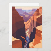 Retro - Grand Canyon Kaart (Voorkant / Achterkant)